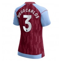 Aston Villa Diego Carlos #3 Replica Home Shirt Ladies 2023-24 Short Sleeve